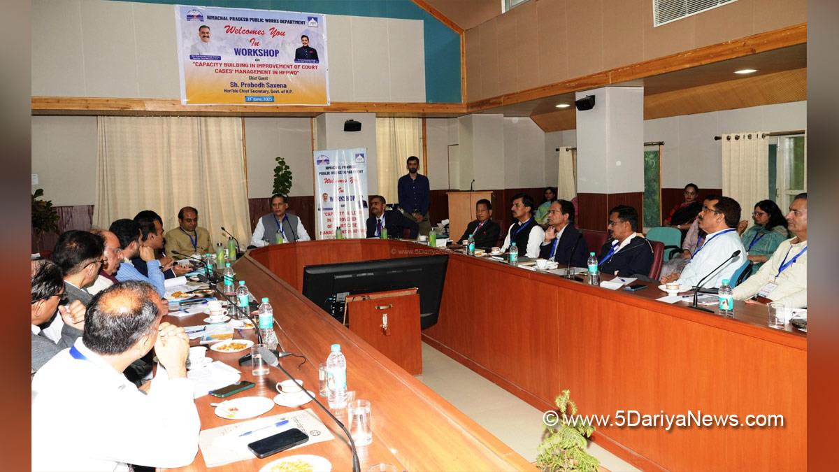 Chief Secretary Himachal Pradesh, Prabodh Saxena, Himachal Pradesh, Shimla, Chief Secretary Himachal