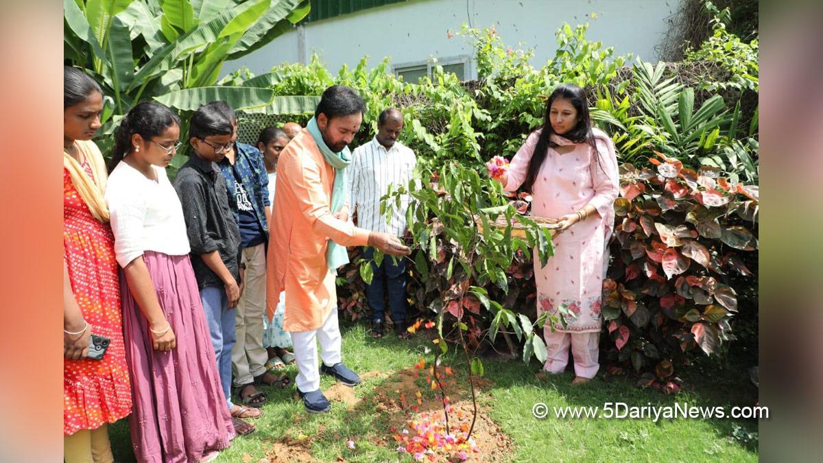 Gangapuram Kishan Reddy, G Kishan Reddy, BJP, Bharatiya Janata Party, World Environment Day, Ek Ped Maa Ke Naam