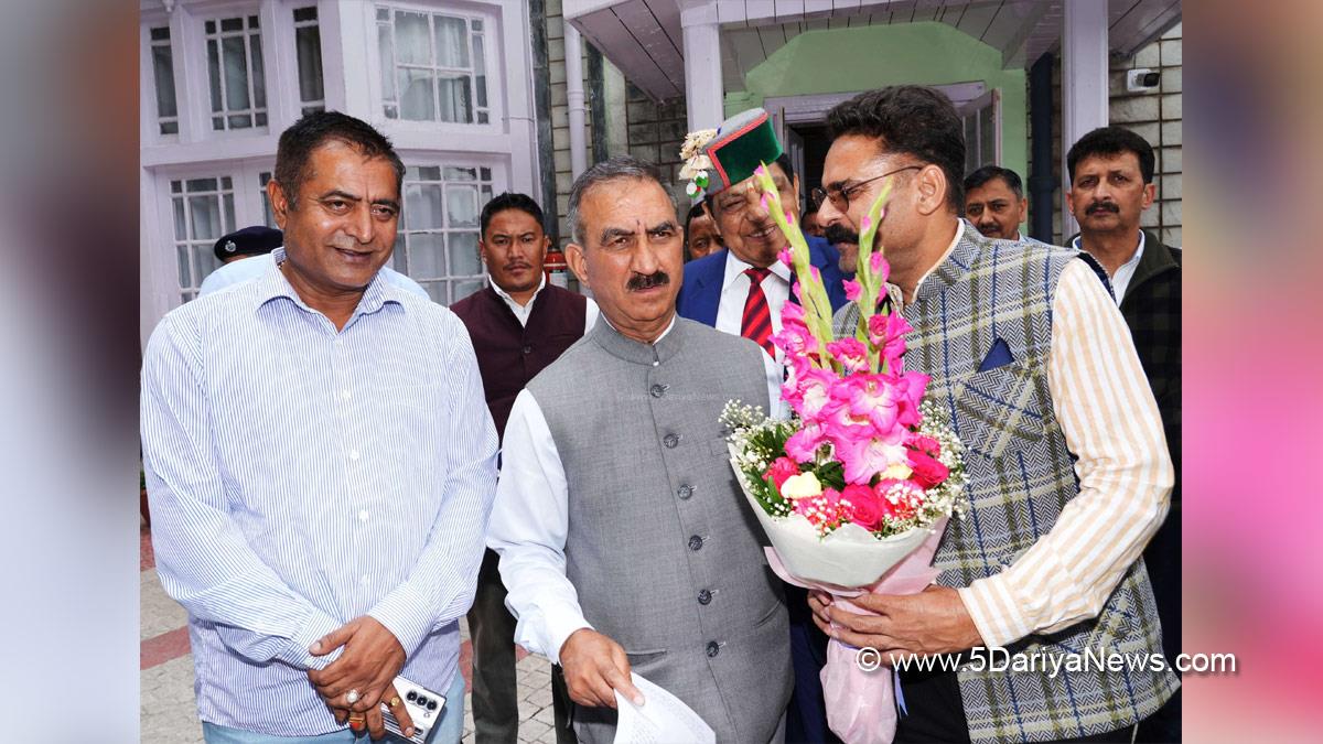 Sukhvinder Singh Sukhu, Himachal Pradesh, Himachal, Congress, Indian National Congress, Himachal Congress, Shimla, Chief Minister of Himachal Pradesh, Dr Dhani Ram Shandil