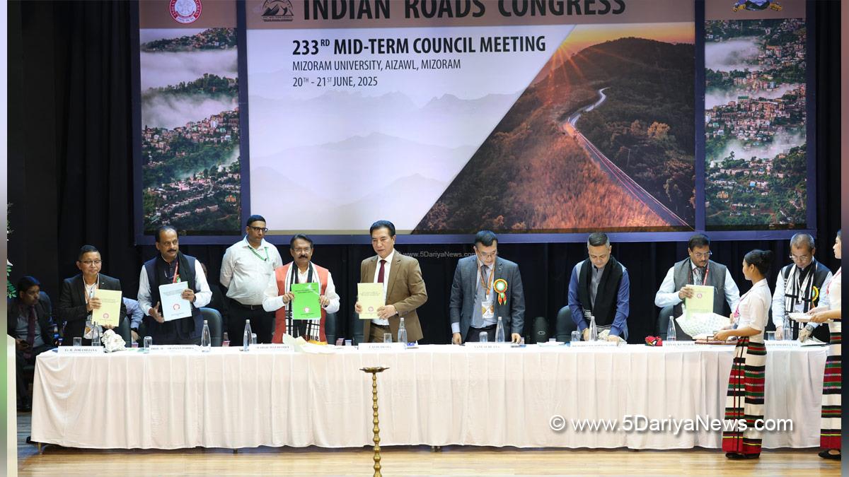 Harsh Malhotra, Bharatiya Janata Party, BJP, Indian Roads Congress, IRC, Mizoram University Campus, Aizawl, Mizoram, Viksit Bharat, Viksit Bharat 2047