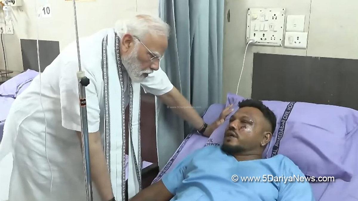 Narendra Modi, Modi, BJP, Bharatiya Janata Party, Prime Minister of India, Prime Minister, Narendra Damodardas Modi, Hadsa, Ahmedabad Plane Crash, Air India flight AI 171, Ahmedabad to London,Gatwick Airport, Sardar Vallabhbhai Patel International Airport, Ahmedabad, Airport Authority