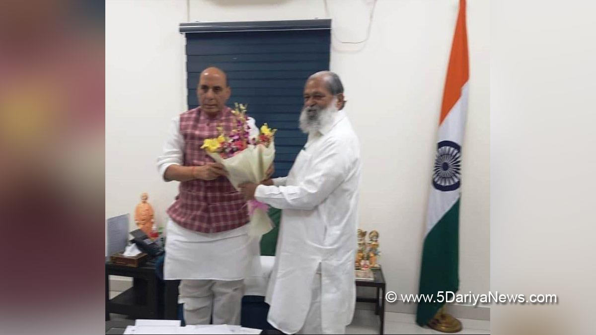 Anil Vij, Haryana, Ambala, Bharatiya Janata Party, BJP, BJP Haryana, Rajnath Singh, Union Defence Minister, Defence Minister of India