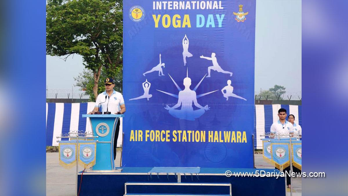 Military, International Day of Yoga, IDY, 11th International Day of Yoga, Air Force Station Halwara, Ludhiana