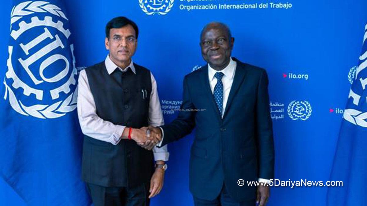 Mansukh Mandaviya, Dr Mansukh Mandaviya, BJP, Bharatiya Janata Party, International Labour Organisation, ILO