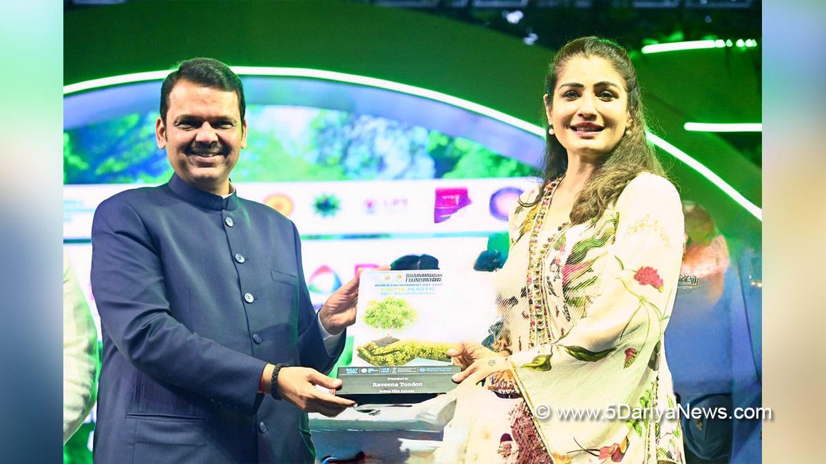 Bollywood, Raveena Tandon, Devendra Fadnavis, World Environment Day, World Environment Day 2025, Maharashtra Deputy Chief Minister