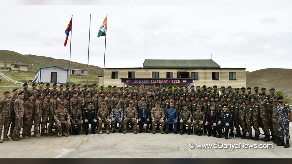 Military, Army, Indian Army, Nomadic Elephant, Military Exercise, Mongolian Armed Forces, Khaan Quest 2025, Defence Secretary, Rajesh Kumar Singh, Lieutenant General Pushpendra Singh