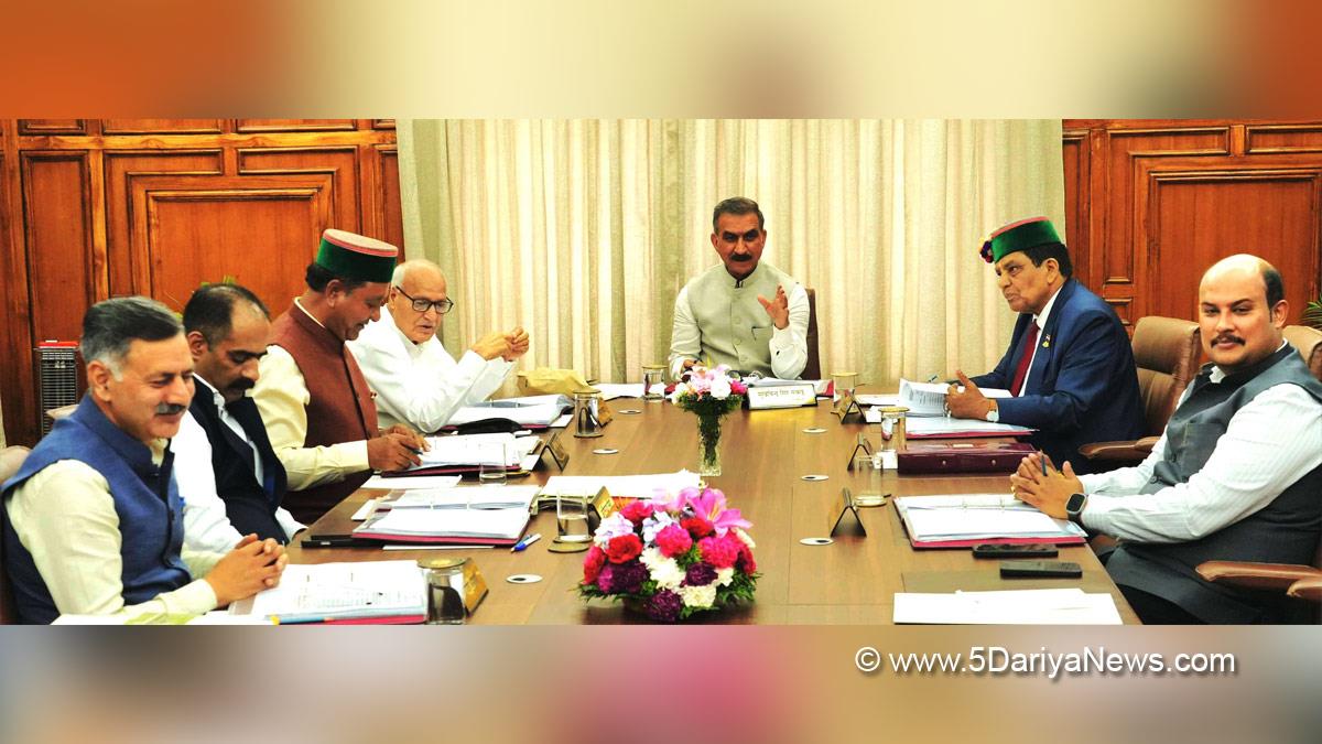 Sukhvinder Singh Sukhu, Himachal Pradesh, Himachal, Congress, Indian National Congress, Himachal Congress, Shimla, Chief Minister of Himachal Pradesh, Cabinet Decisions Himachal