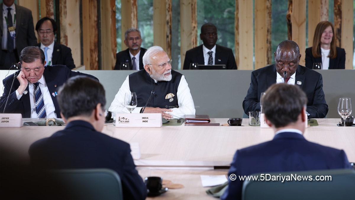 Narendra Modi, Modi, BJP, Bharatiya Janata Party, Prime Minister of India, Prime Minister, Narendra Damodardas Modi, Kananaskis, Canada, G7 Summit, G7 Outreach Summit