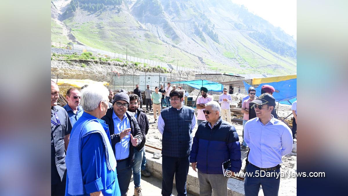 Manoj Sinha, Lieutenant Governor JK, Raj Bhavan, Jammu, Srinagar, Kashmir, Jammu And Kashmir, Shri Amarnath Ji Yatra, Shri Amarnathji Yatra 2025, Amarnathji Yatra, Amarnathji Yatra 2025, Shri Amarnath Ji Pilgrimage, Shri Amarnathji Shrine Board, SASB, SANJY 2025, Jatin Kishore, Ganderbal, Deputy Commissioner Ganderbal, Vijay Kumar Bidhuri