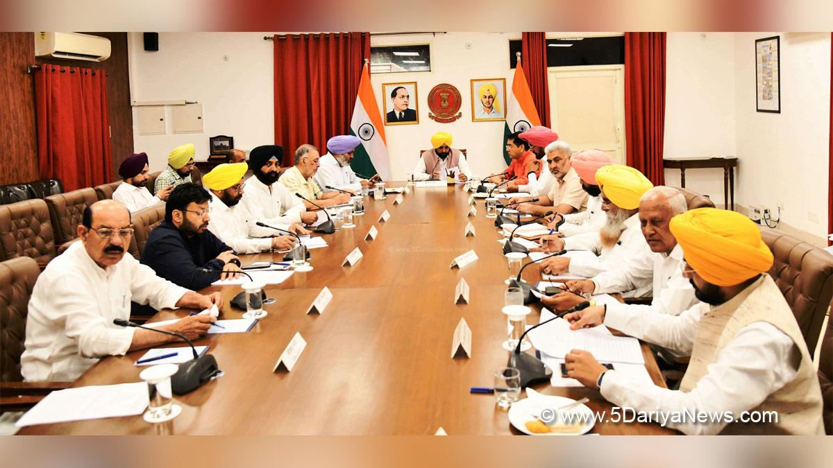 Bhagwant Mann, Bhagwant Singh Mann, AAP, Aam Aadmi Party, Aam Aadmi Party Punjab, AAP Punjab, Government of Punjab, Punjab Government, Punjab, Chief Minister Of Punjab, Cabinet Decision Punjab