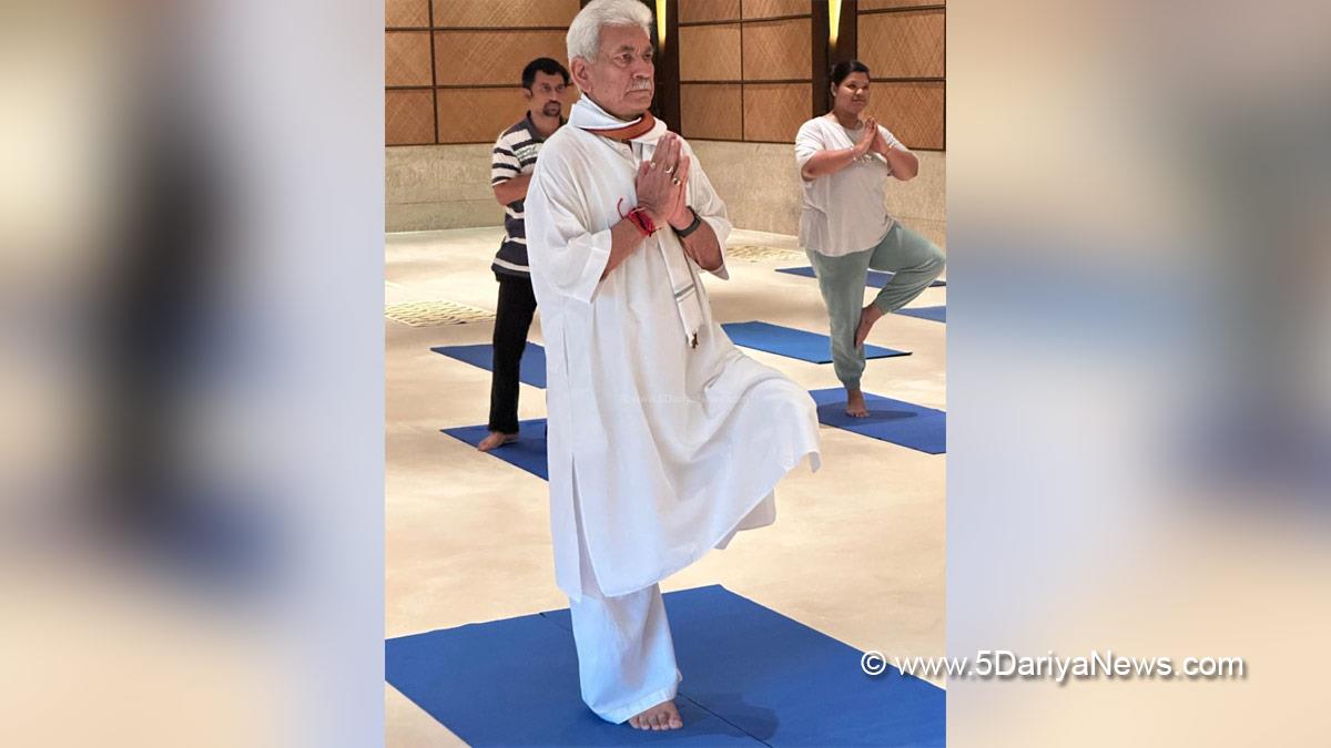 Manoj Sinha, Lieutenant Governor JK, Raj Bhavan, Jammu, Srinagar, Kashmir, Jammu And Kashmir, International Day of Yoga, International Day of Yoga 2025, 11th International Yoga Day