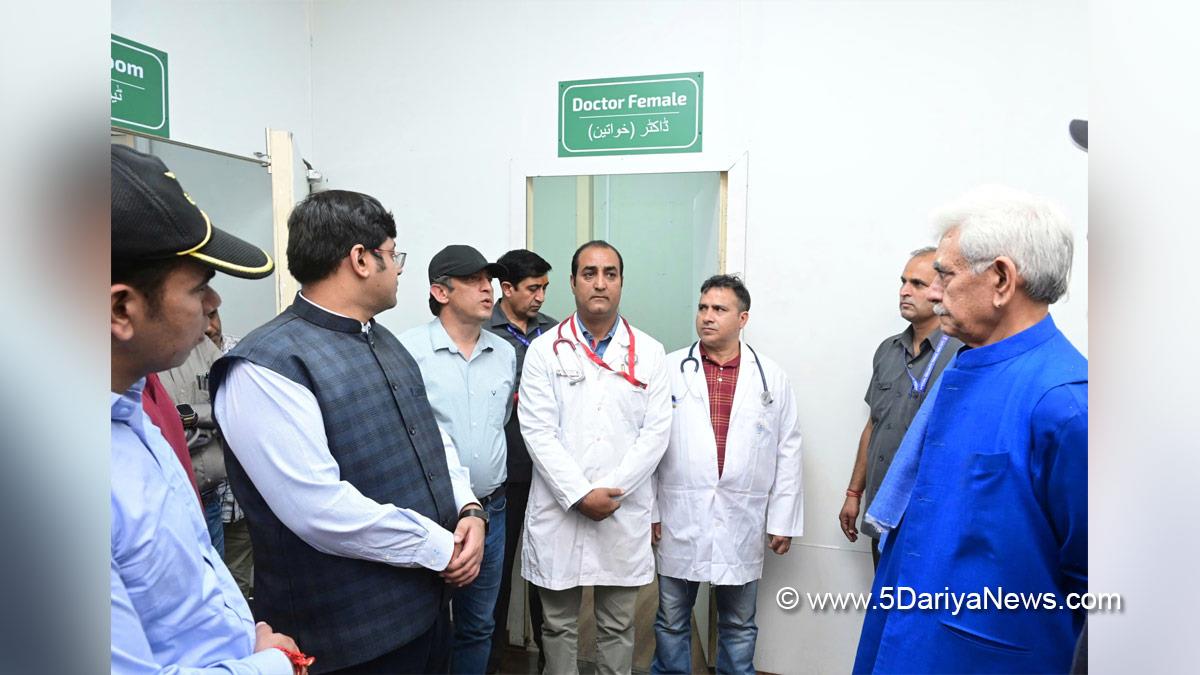 Manoj Sinha, Lieutenant Governor JK, Raj Bhavan, Jammu, Srinagar, Kashmir, Jammu And Kashmir, Shri Amarnath Ji Yatra, Shri Amarnathji Yatra 2025, Amarnathji Yatra, Amarnathji Yatra 2025, Shri Amarnath Ji Pilgrimage, Shri Amarnathji Shrine Board, SASB, SANJY 2025, Jatin Kishore, Ganderbal, Deputy Commissioner Ganderbal, Vijay Kumar Bidhuri, Baltal Base Camp Hospital