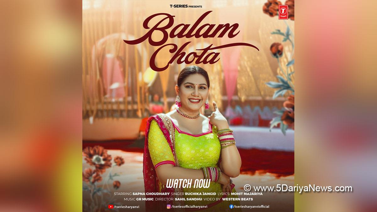 Music, Sapna Choudhary, Sapna Choudhary Balam Chota, Sapna Choudhary Balam Chota Song, Balam Chota Sapna Choudhary, New Haryanvi Song 2025, Sapna Choudhary Latest Track