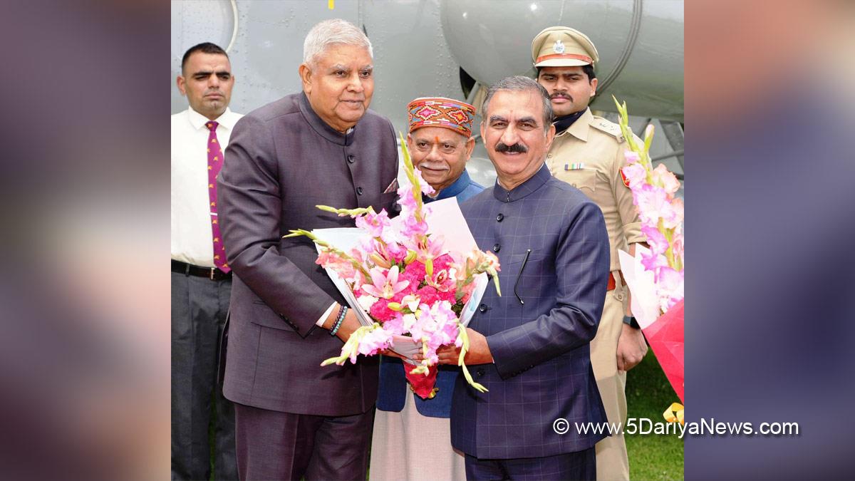 Sukhvinder Singh Sukhu, Himachal Pradesh, Himachal, Congress, Indian National Congress, Himachal Congress, Shimla, Chief Minister of Himachal Pradesh, Jagdeep Dhankhar, Vice President of India, BJP, Bharatiya Janata Party, Shiv Pratap Shukla