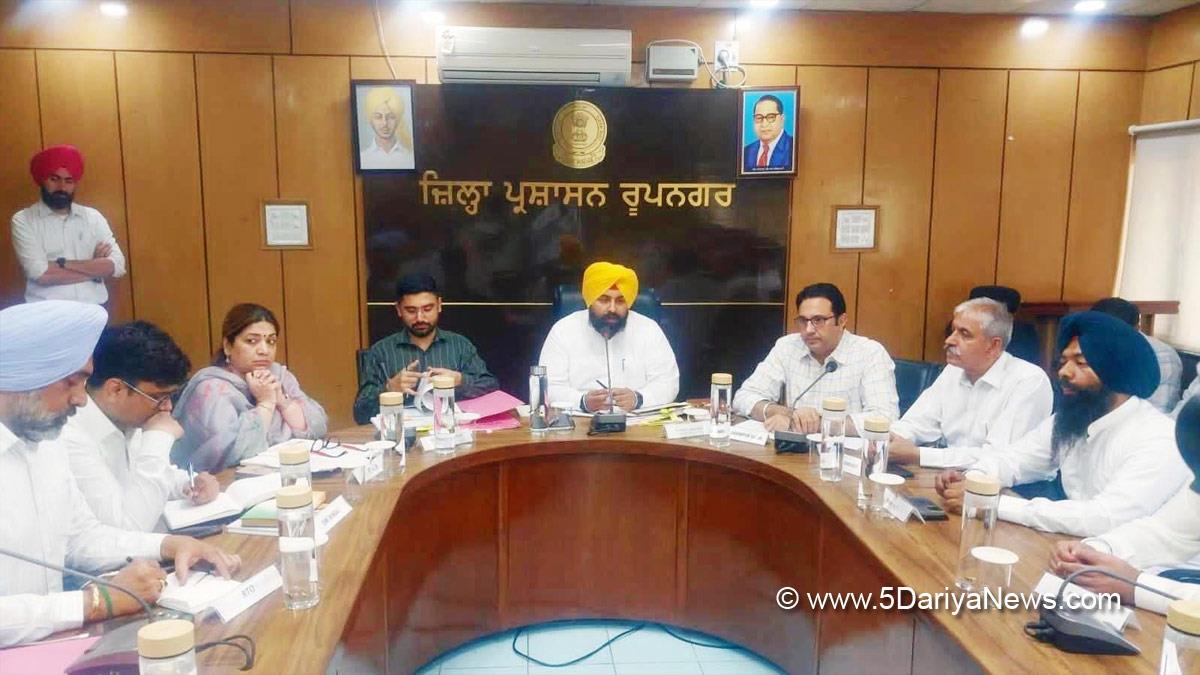 Harjot Singh Bains, AAP, Aam Aadmi Party, Aam Aadmi Party Punjab, AAP Punjab, Government of Punjab, Punjab Government, Varjeet Walia, DC Ropar, Deputy Commissioner Ropar, Rupnagar, Ropar    