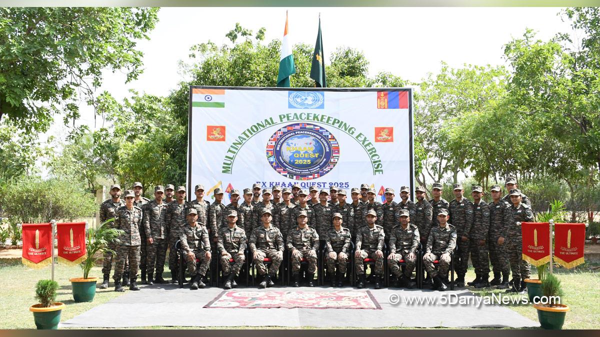 Military, Army, Indian Army, Mongolia, Multinational Military Exercise KHAAN QUEST 2025, Military Drills