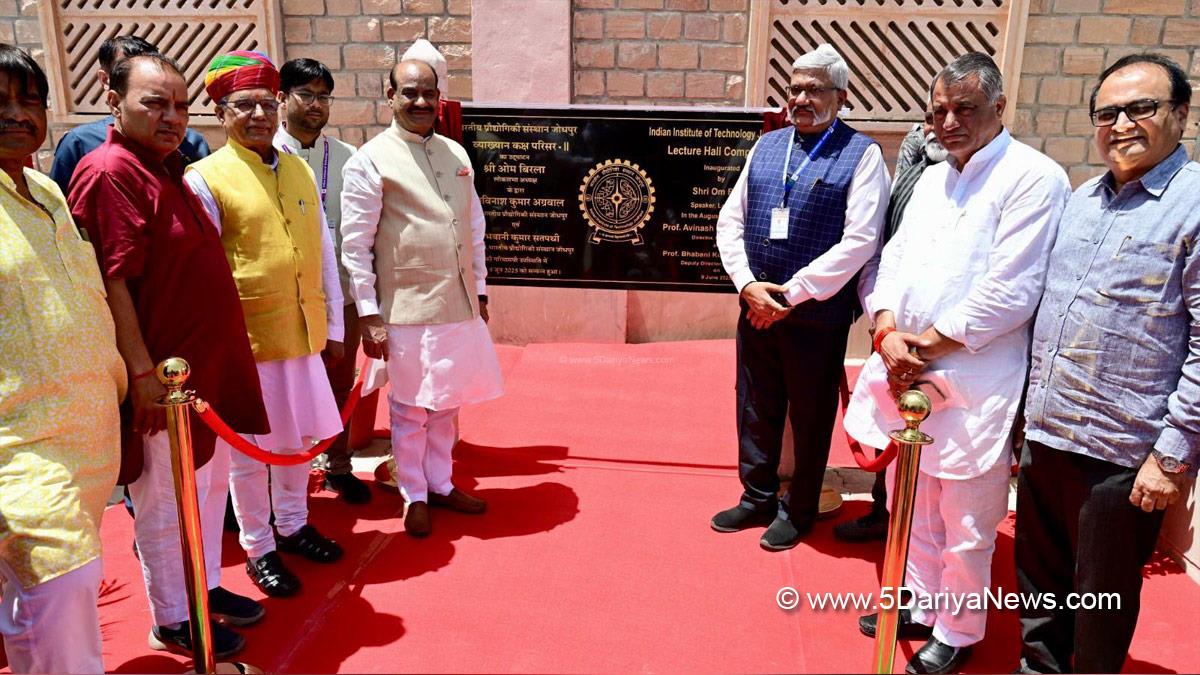 Om Birla, BJP, Bharatiya Janata Party, Lok Sabha Speaker, IIT Jodhpur, Indian Institute of Technology, IIT, Viksit Bharat, Arjun Ram Meghwal