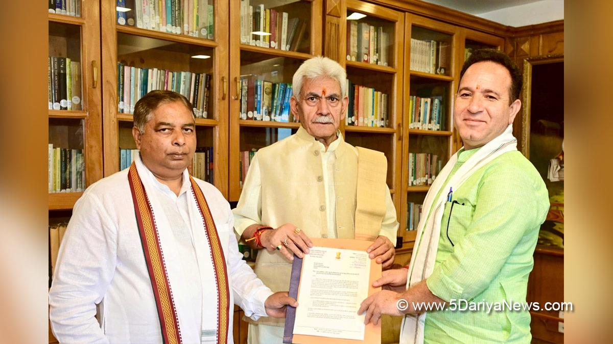 Manoj Sinha, Lieutenant Governor JK, Raj Bhavan, Jammu, Srinagar, Kashmir, Jammu And Kashmir