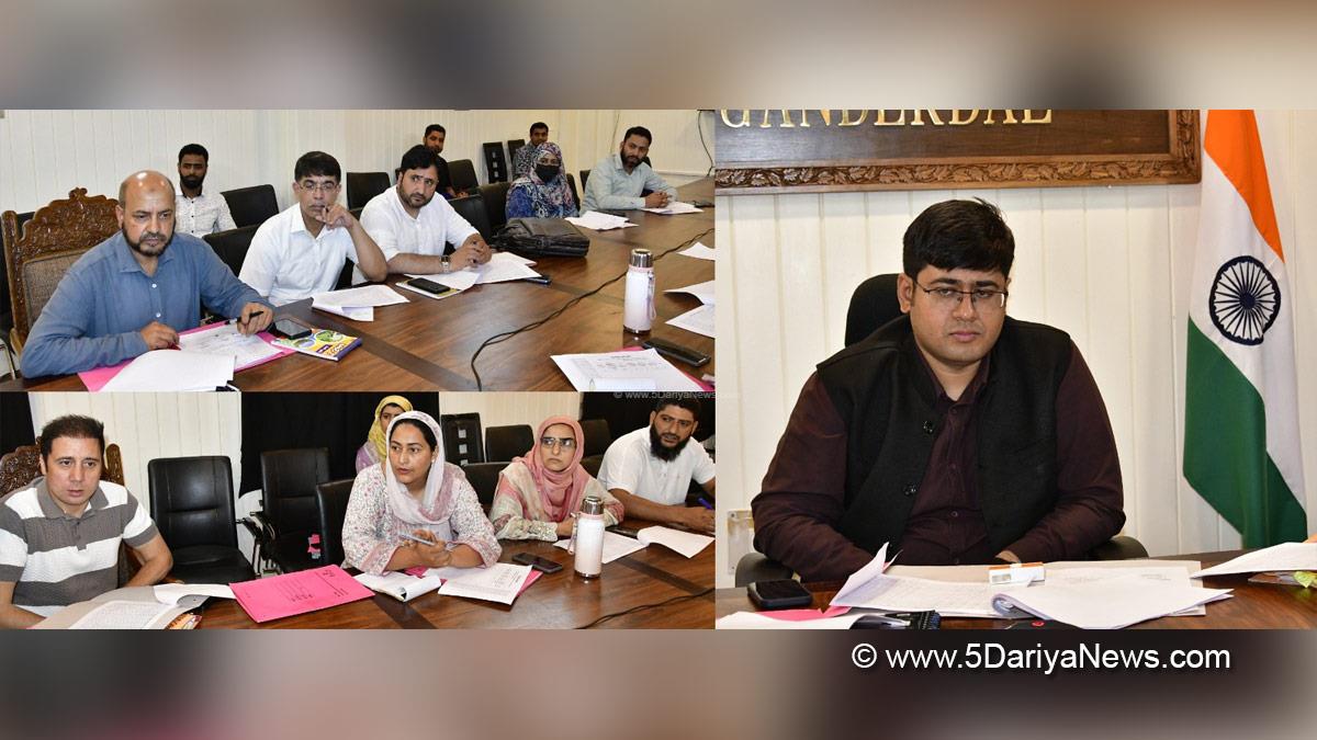 Jatin Kishore, Ganderbal, Deputy Commissioner Ganderbal, Kashmir, Jammu And Kashmir, Jammu, District Administration Ganderbal, District Level Implementation Committee, DLIC, Mission YUVA