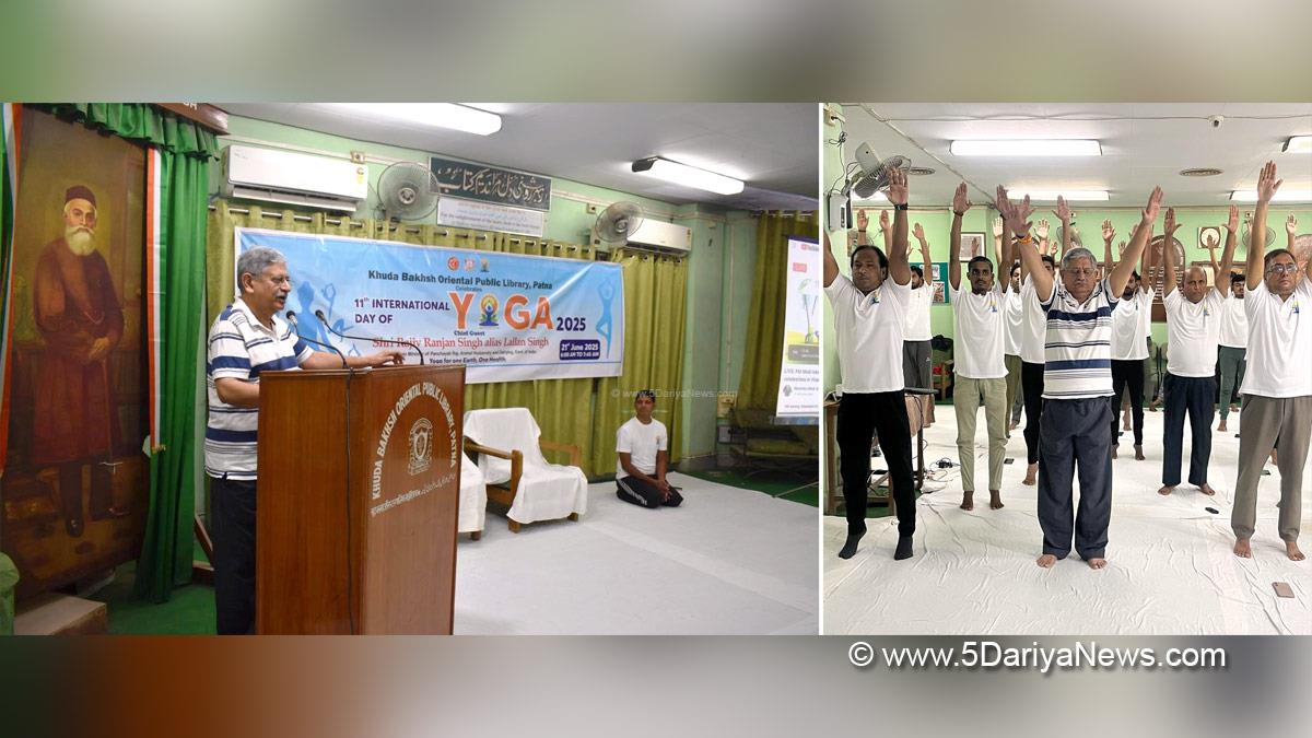 Rajiv Ranjan Singh, Bharatiya Janata Party, BJP, 11th International Day of Yoga, International Day of Yoga, Yoga Day, International Day of Yoga 2025