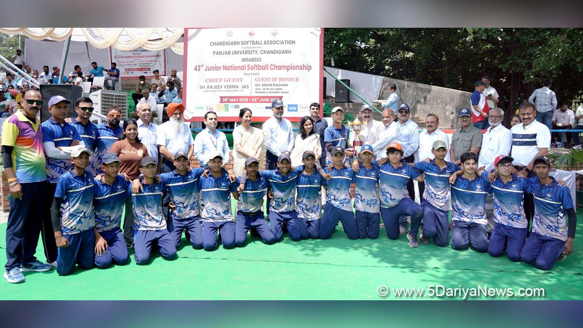 Rajeev Verma,Chief Secretary, Chief Secretary of UT Administration, Chandigarh, 43rd Junior National Softball Championship