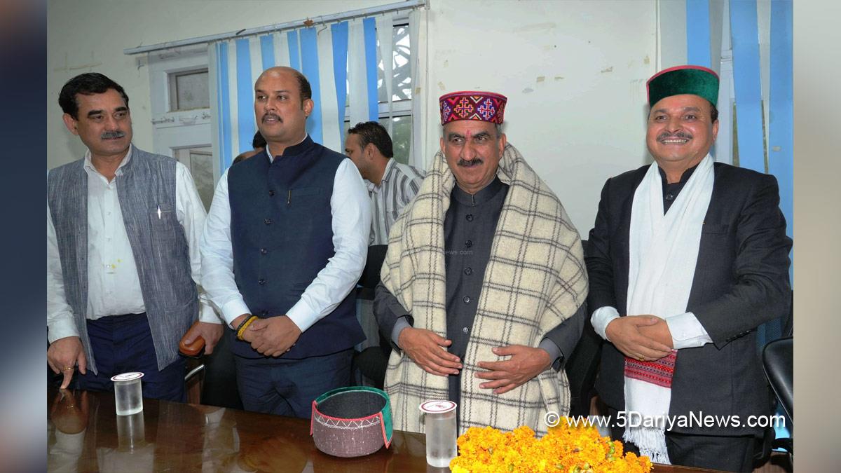 Sukhvinder Singh Sukhu, Himachal Pradesh, Himachal, Congress, Indian National Congress, Himachal Congress, Shimla, Chief Minister of Himachal Pradesh, Yadvinder Goma, Sanjay Awasthi