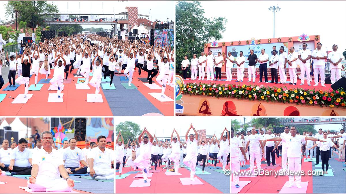 Dharmendra Pradhan, Dharmendra Debendra Pradhan, BJP, Bharatiya Janata Party, Ministry of Skill Development and Entrepreneurship, 11th International Day of Yoga, International Day of Yoga, Yoga Day, International Day of Yoga 2025