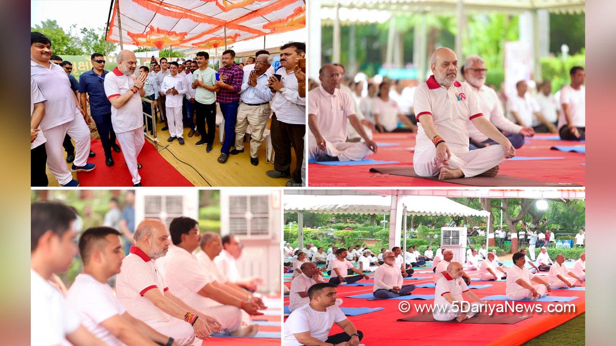Amit Shah, Union Home Minister, BJP, Bharatiya Janata Party, Minister of Cooperation, 11th International Day of Yoga, International Day of Yoga, Yoga Day, International Day of Yoga 2025