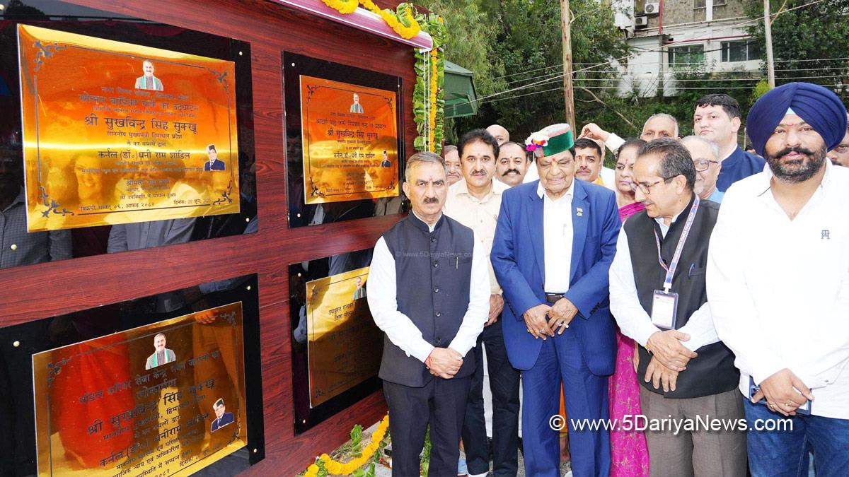 Sukhvinder Singh Sukhu, Himachal Pradesh, Himachal, Congress, Indian National Congress, Himachal Congress, Shimla, Chief Minister of Himachal Pradesh, Dr Dhani Ram Shandil