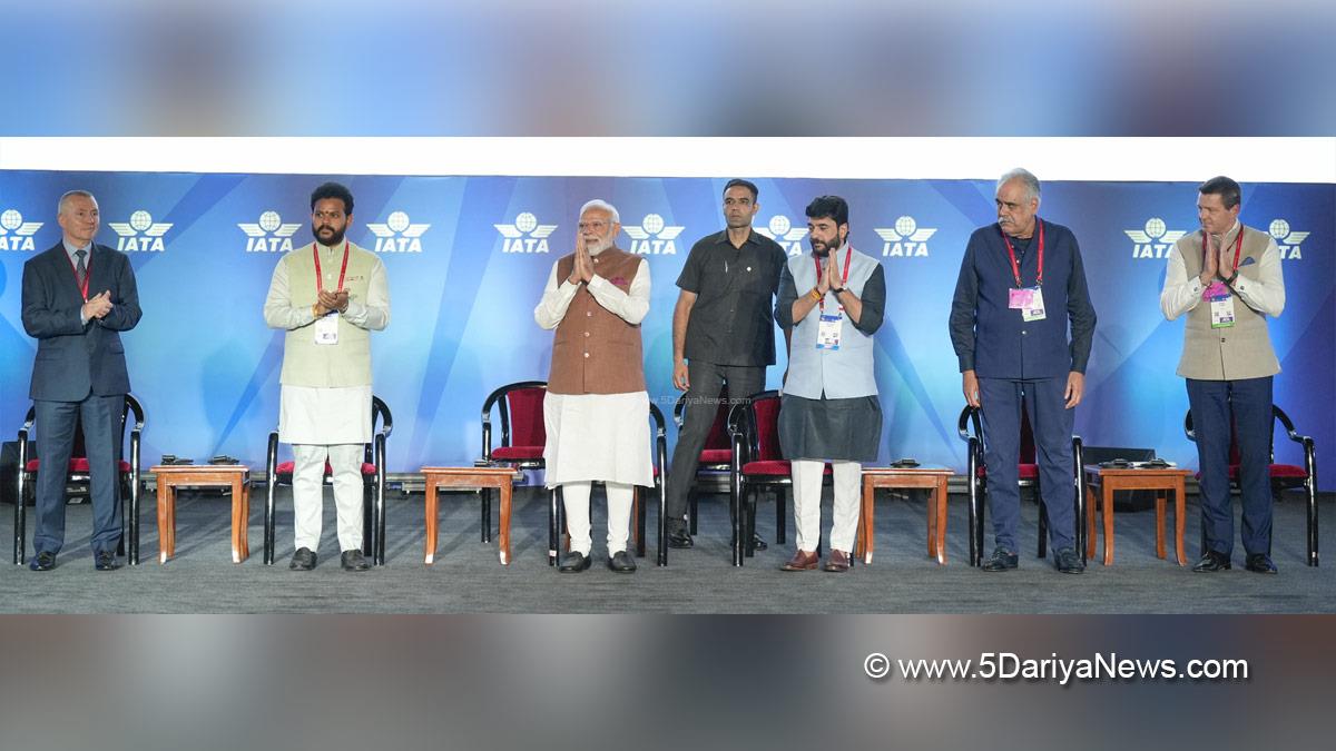 Narendra Modi, Modi, BJP, Bharatiya Janata Party, Prime Minister of India, Prime Minister, Narendra Damodardas Modi, Kinjarapu Rammohan Naidu, Kinjarapu Ram Mohan Naidu, Ram Mohan Naidu, Murlidhar Mohol, International Air Transport Association, IATA, World Air Transport Summit, WATS, 81st Annual General Meeting