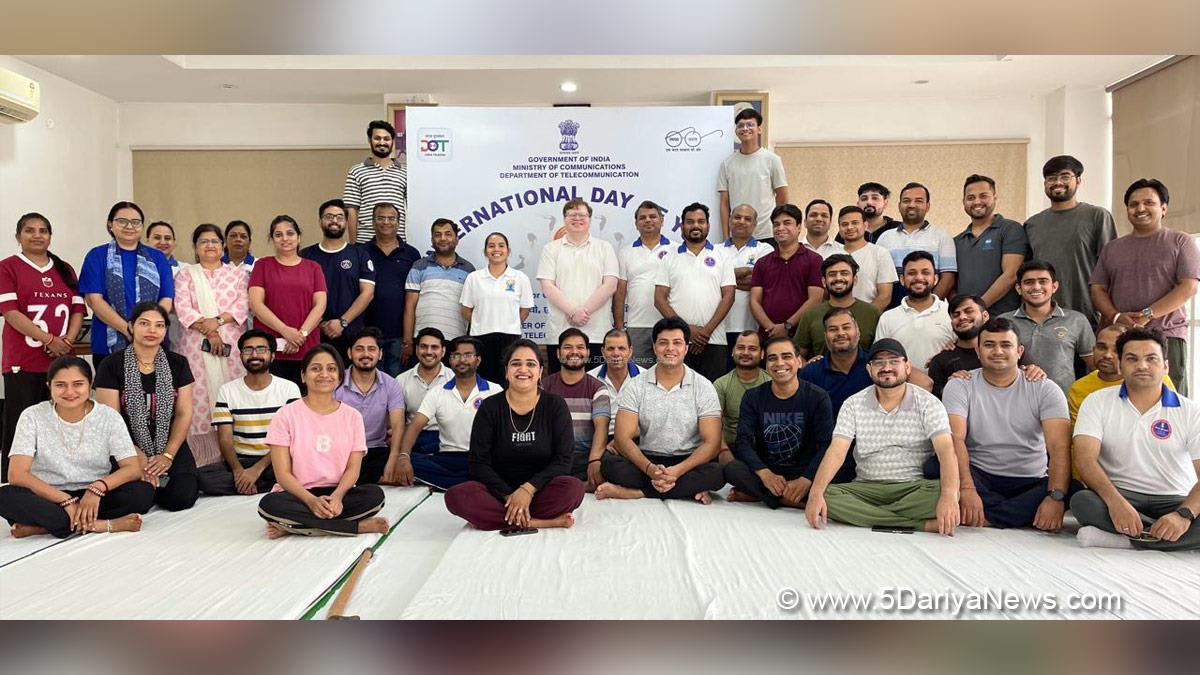 11th International Day of Yoga, International Day of Yoga, Yoga Day, International Day of Yoga 2025, Yoga for One Earth One Health, Department of Telecommunications, Punjab Telecom Circle