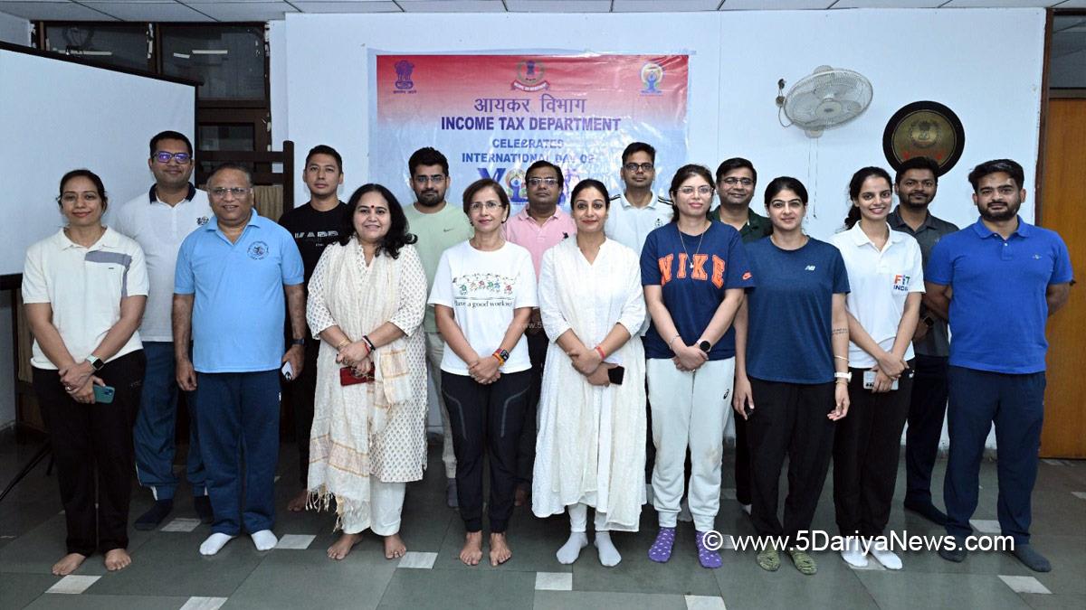 11th International Day of Yoga, International Day of Yoga, Yoga Day, International Day of Yoga 2025, Yoga for One Earth One Health, Income Tax Department Chandigarh, Aayakar Bhawan Chandigarh