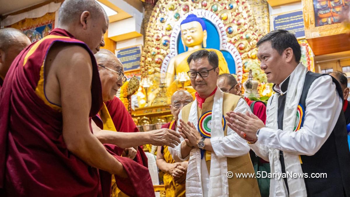 Kiren Rijiju, BJP, Bharatiya Janata Party, Union Minister of Law and Justice, Dalai Lama, Pema Khandu