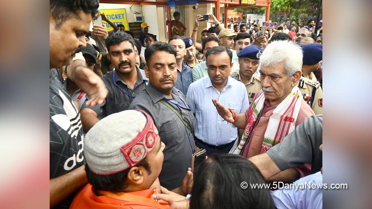 Manoj Sinha, Lieutenant Governor JK, Raj Bhavan, Jammu, Srinagar, Kashmir, Jammu And Kashmir, Ramesh Kumar, DDC Jammu, Divisional Commissioner Jammu, Shri Amarnath Ji Yatra, Shri Amarnathji Yatra 2025, Amarnathji Yatra, Amarnathji Yatra 2025, Shri Amarnath Ji Pilgrimage, Shri Amarnathji Shrine Board, SASB, SANJY 2025, Bhagwati Nagar Jammu