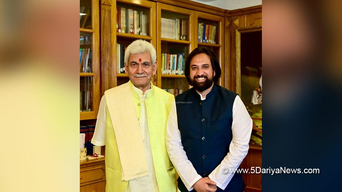 Manoj Sinha, Lieutenant Governor JK, Raj Bhavan, Jammu, Srinagar, Kashmir, Jammu And Kashmir, Touseef Raina