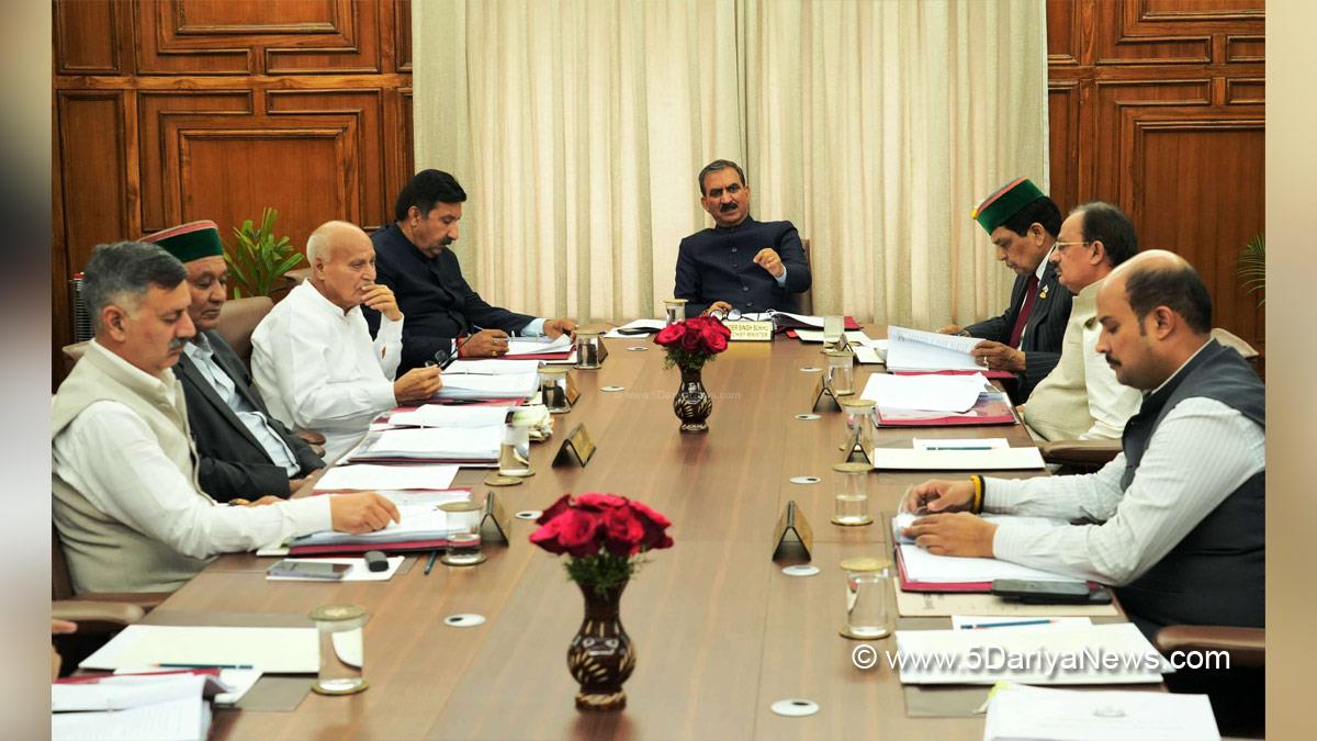 Sukhvinder Singh Sukhu, Thakur Sukhvinder Singh Sukhu, Himachal Pradesh, Himachal, Congress, Indian National Congress, Himachal Congress, Shimla, Chief Minister of Himachal Pradesh, Cabinet Decisions Himachal