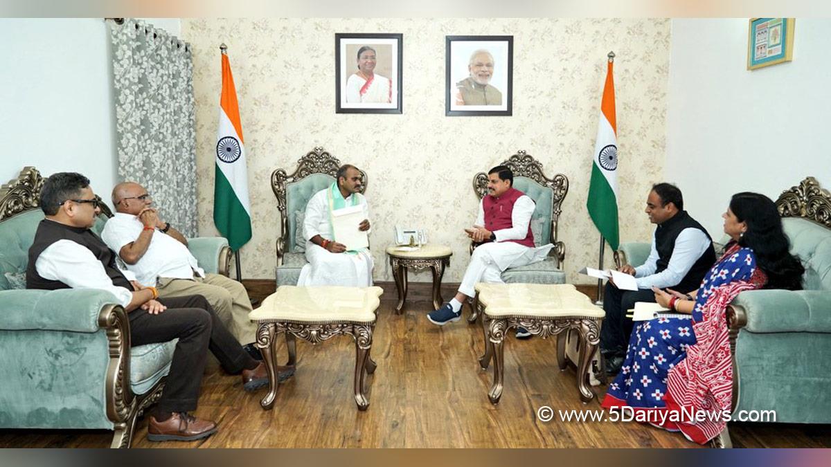 Dr Mohan Yadav, Bharatiya Janata Party, BJP, Chief Minister of Madhya Pradesh, Bhopal, Madhya Pradesh, Dr Loganathan Murugan, Dr L Murugan, Broadcasting Infrastructure and Network Development, BIND