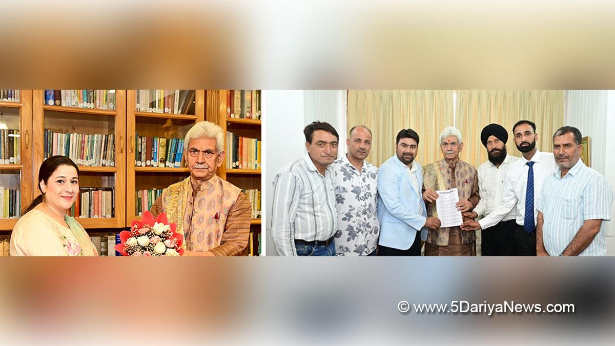 Manoj Sinha, Lieutenant Governor JK, Raj Bhavan, Jammu, Srinagar, Kashmir, Jammu And Kashmir, Advocate Heena Sultan, Baramulla Sports Association