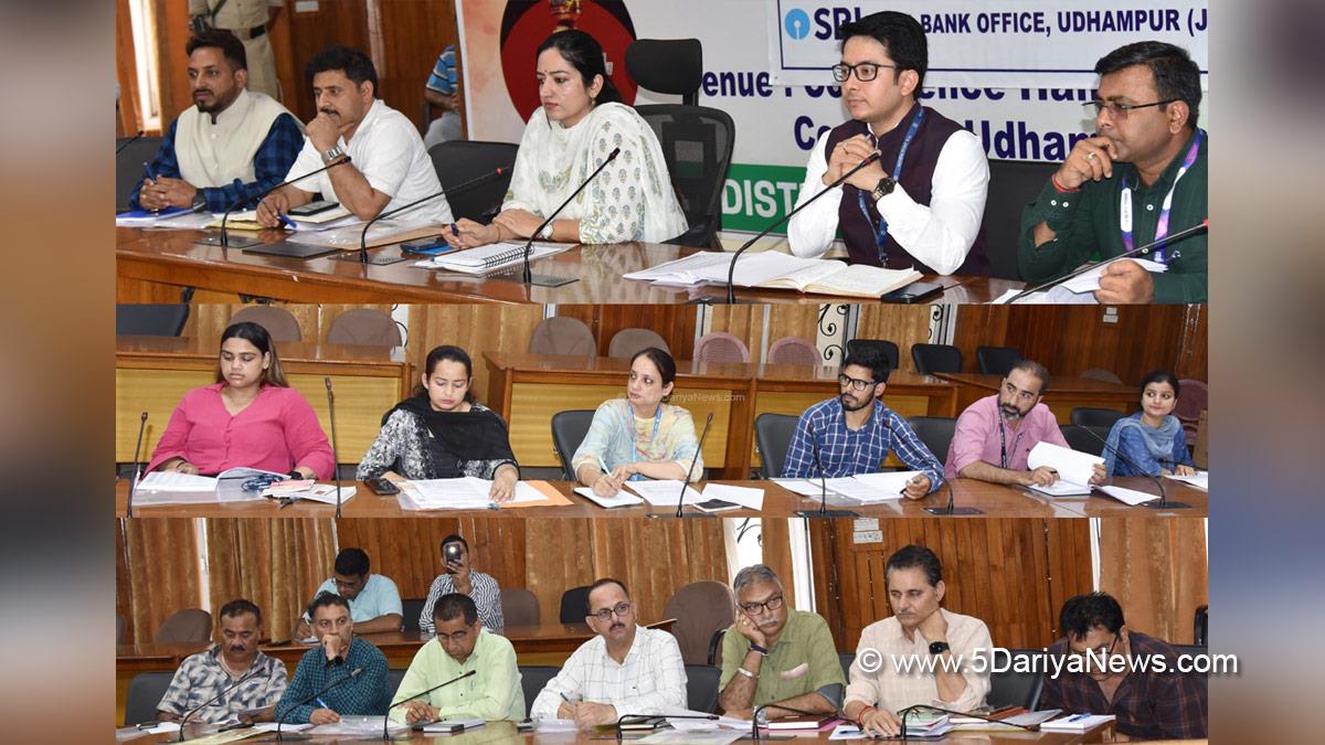 Saloni Rai, Udhampur, DDC Udhampur, District Development Commissioner Udhampur, Kashmir, Jammu And Kashmir, Jammu, District Administration Udhampur, District Level Review Committee, DLRC, District Consultative Committee, DCC