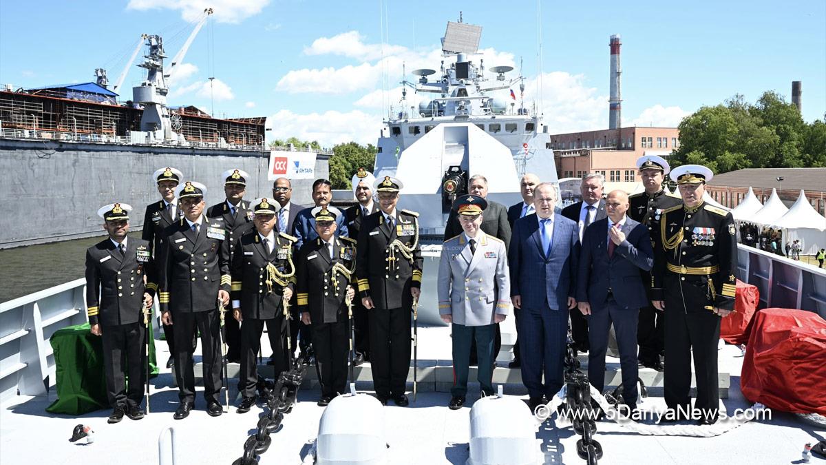 Military, Navy, Indian Navy, INS Tamal, Yantar Shipyard, Kaliningrad, Russia, VAdm Sanjay Jasjit Singh