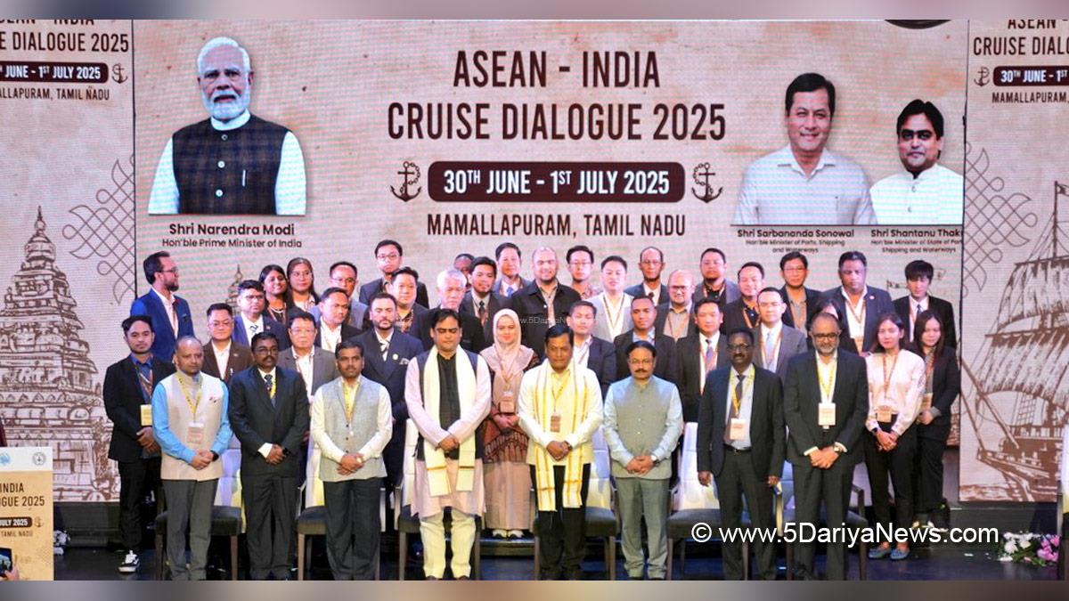 Sarbananda Sonowal, BJP, Bharatiya Janata Party, Union Minister of Ports Shipping and Waterways, Ministry of Ports Shipping and Waterways, Shantanu Thakur, ASEAN India Cruise Dialogue