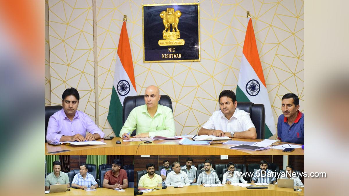 Pankaj Kumar Sharma, Kishtwar, DDC Kishtwar, District Development Commissioner Kishtwar, Kashmir, Jammu And Kashmir, Jammu, District Administration Kishtwar