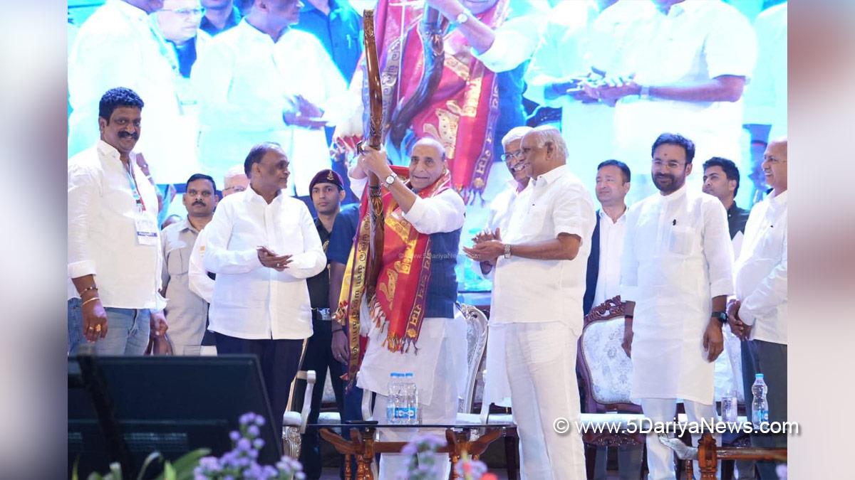 Rajnath Singh, Union Defence Minister, Defence Minister of India, BJP, Bharatiya Janata Party, Gangapuram Kishan Reddy, G Kishan Reddy, Gajendra Singh Shekhawat
