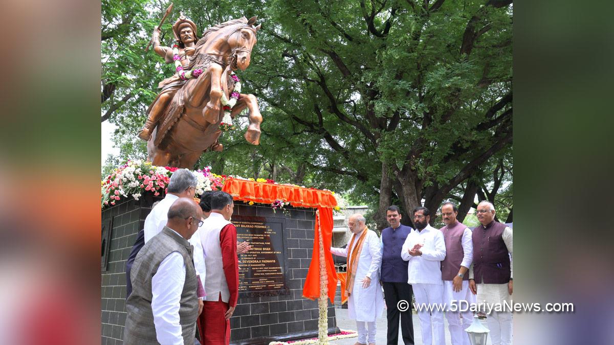 Amit Shah, Union Home Minister, BJP, Bharatiya Janata Party, Minister of Cooperation, Shrimant Bajirao Peshwa I, Devendra Fadnavis, Chief Minister of Chief Minister, Eknath Shinde, Ajit Pawar, Murlidhar Mohol
