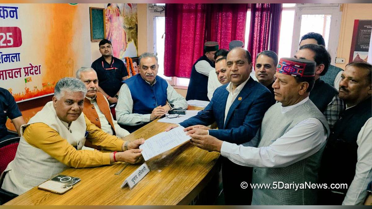 Jai Ram Thakur, Himachal Pradesh, Himachal, Bharatiya Janata Party, BJP, BJP Himachal, Shimla, BJP Himachal Pradesh, Rajeev Bindal