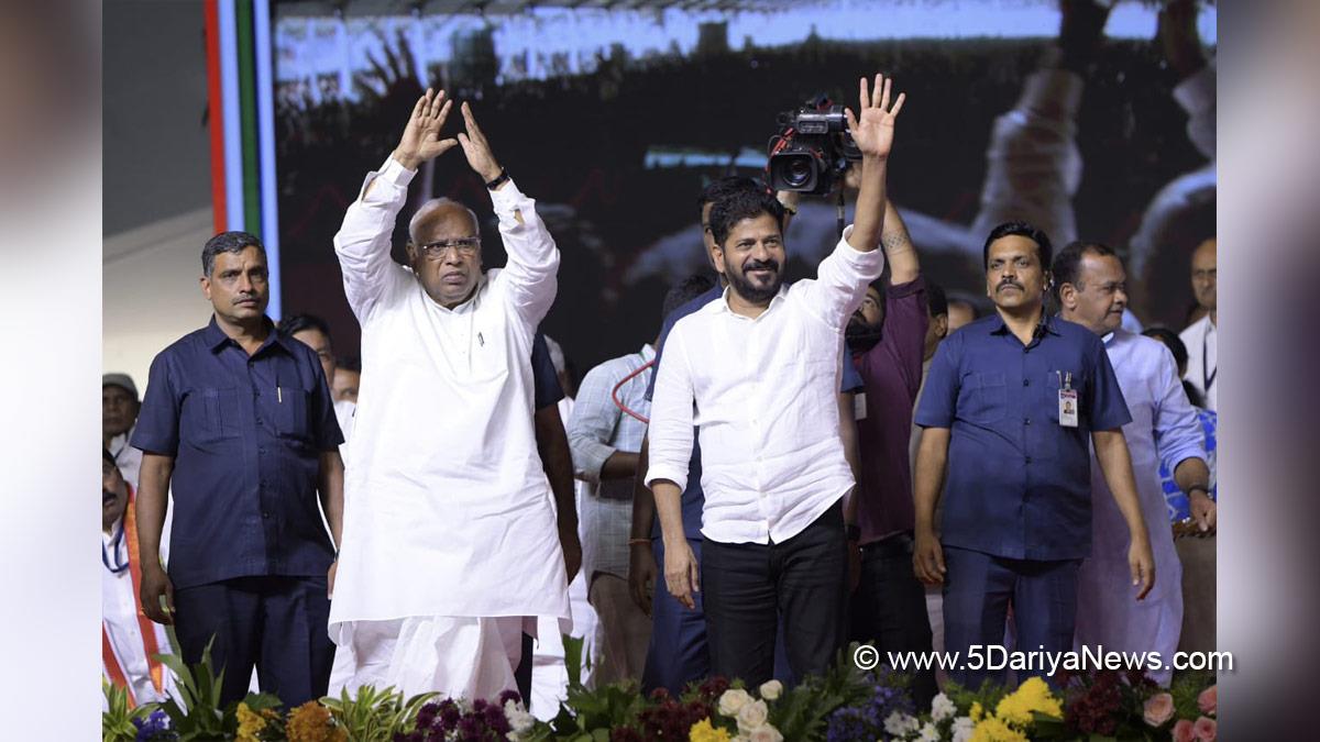 Mallikarjun Kharge, Indian National Congress, Congress, All India Congress Committee, A Revanth Reddy, Anumula Revanth Reddy, Revanth Reddy, Telangana, Chief Minister of Telangana