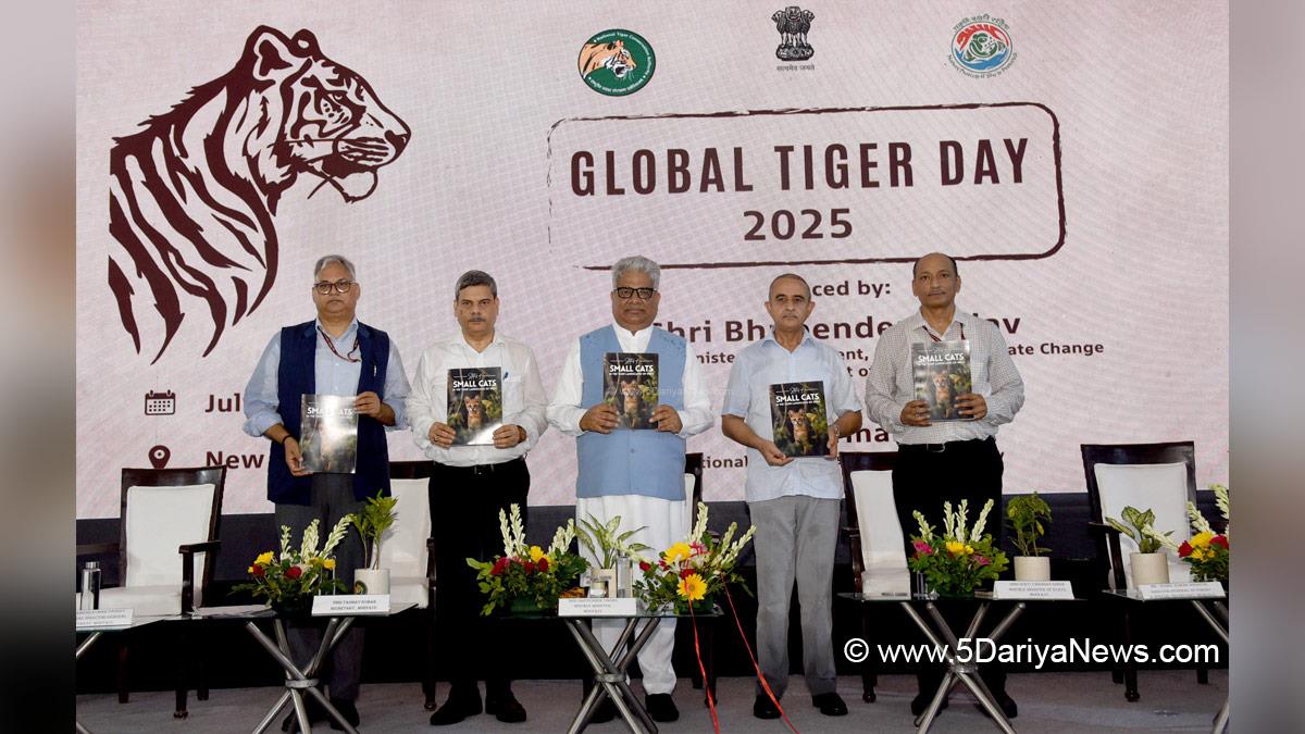 Bhupender Yadav, Bhupendra Yadav, BJP, Bharatiya Janata Party, Union Minister for Environment Forest and Climate Change, Global Tiger Day 2025