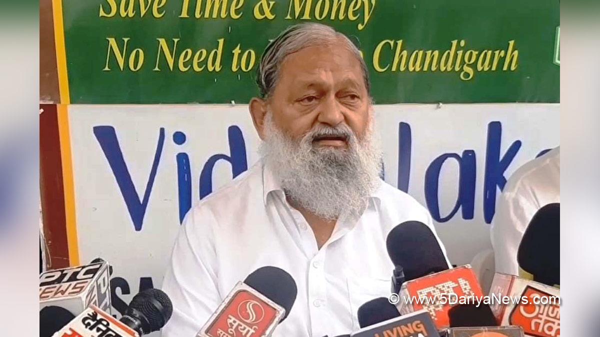 Anil Vij, Haryana, Ambala, Bharatiya Janata Party, BJP, BJP Haryana