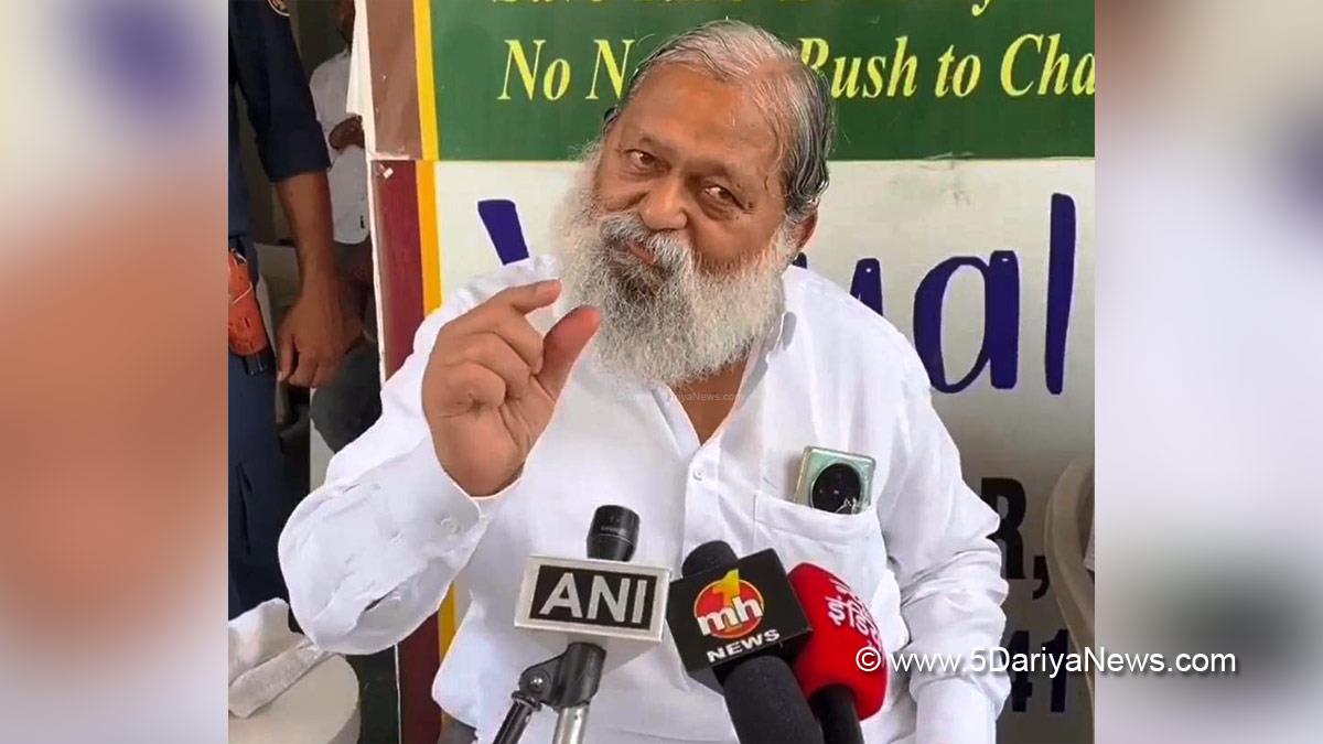 Anil Vij, Haryana, Ambala, Bharatiya Janata Party, BJP, BJP Haryana