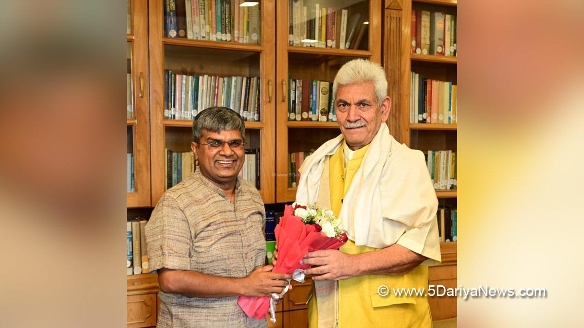 Manoj Sinha, Lieutenant Governor JK, Raj Bhavan, Jammu, Srinagar, Kashmir, Jammu And Kashmir